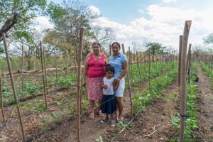 2016 - AMDV women in their community garden at Jicarón